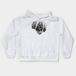 Tibetan Terrier Face Design - A Tsang Apso Christmas Gift Kids Hoodie